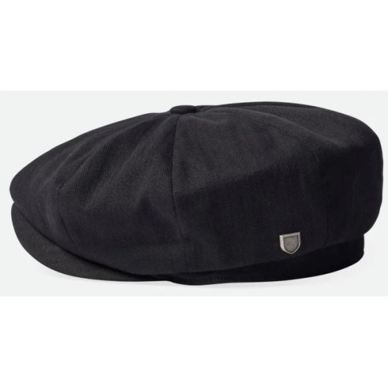 Black Cotton Brood Baggy Cap - Brixton