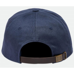 Brixton Parsons Navy Cotton Snapback Cap