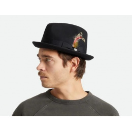 Chapeau Trilby Gain Feutre Noir - Brixton
