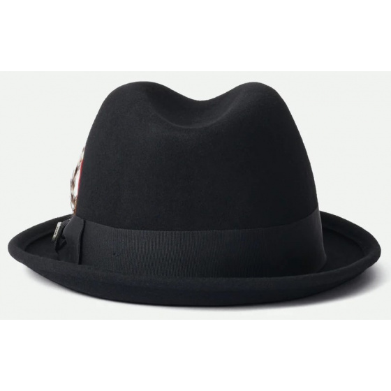 Black Felt Gain Trilby Hat - Brixton