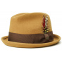 Trilby Gain Wool Felt Hat Brass - Brixton