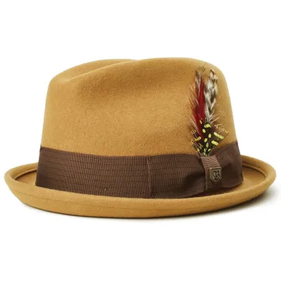 Chapeau Trilby Gain Feutre Laine Brass - Brixton