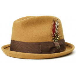 Gain Wool Felt Brass Trilby Hat - Brixton
