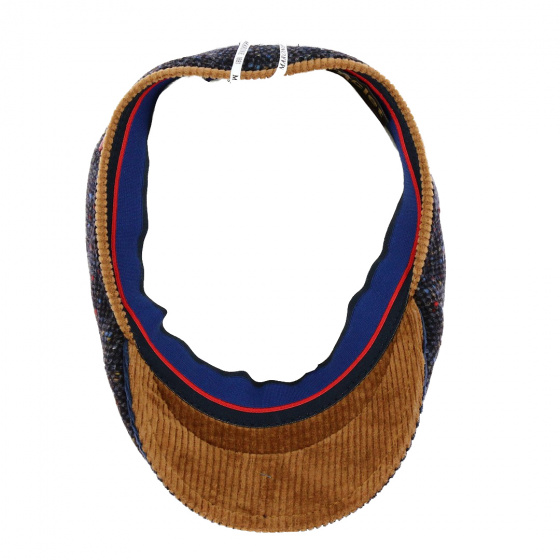 Casquette bec de canard Denis Laine Vierge Bleue - Marone