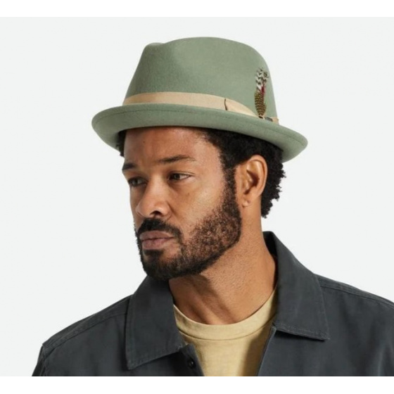 Chapeau Trilby Gain Vert olive - Brixton
