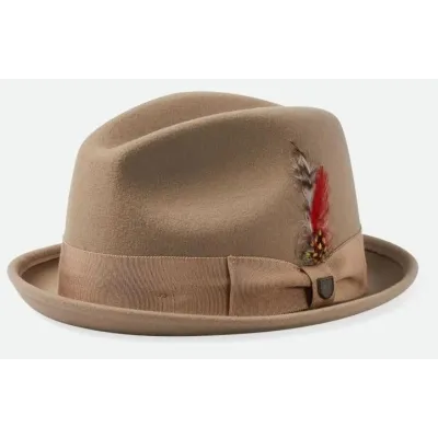 Chapeau Trilby Gain Feutre Laine Sable - Brixton
