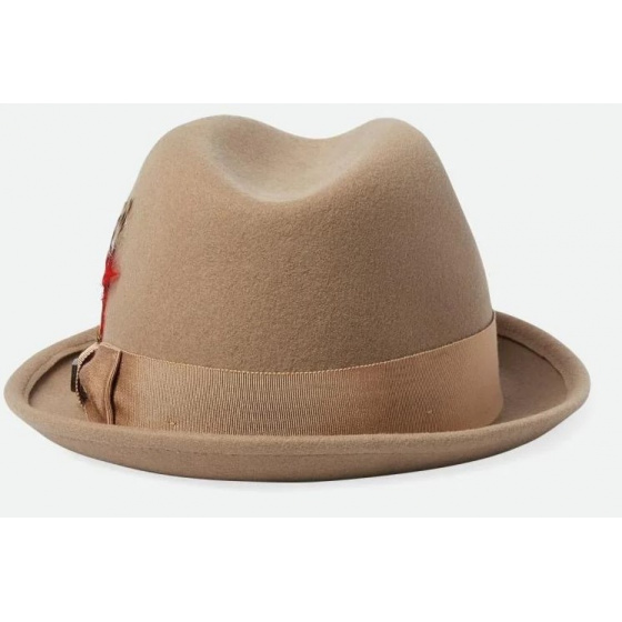 Sand Wool Felt Trilby Hat - Brixton