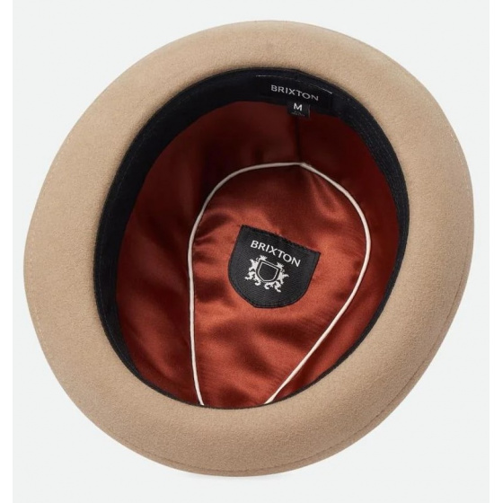 Chapeau Trilby Gain Feutre Laine Sable - Brixton