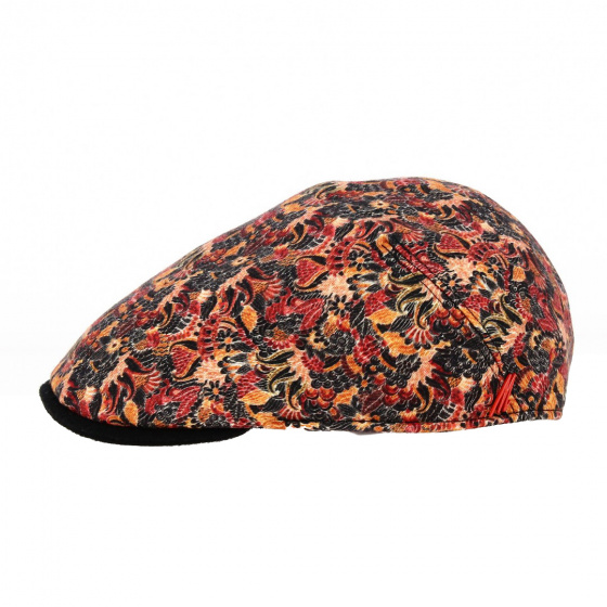 David Flat Cap Virgin Wool Orange - Marone