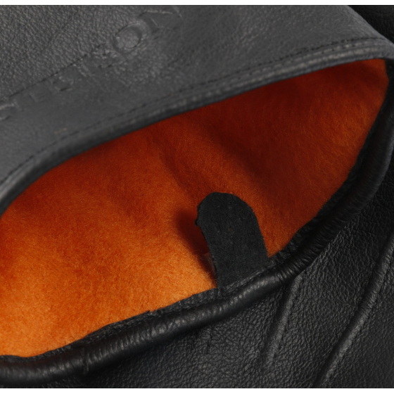 Pig Nappa Black Leather Gloves - Stetson Pig Nappa Black Leather Gloves - Stetson