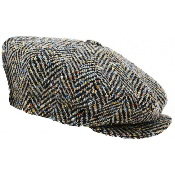 Camel Wool Chevron Relaxed Irish Cap - City Sport