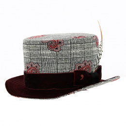 Arabesques velvet top hat - Alfonso d'este