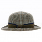 Brown Check Wool Bowler Hat - Alfonso d'Este