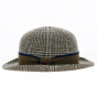 Brown Plaid Wool Bowler Hat - Alfonso d'Este