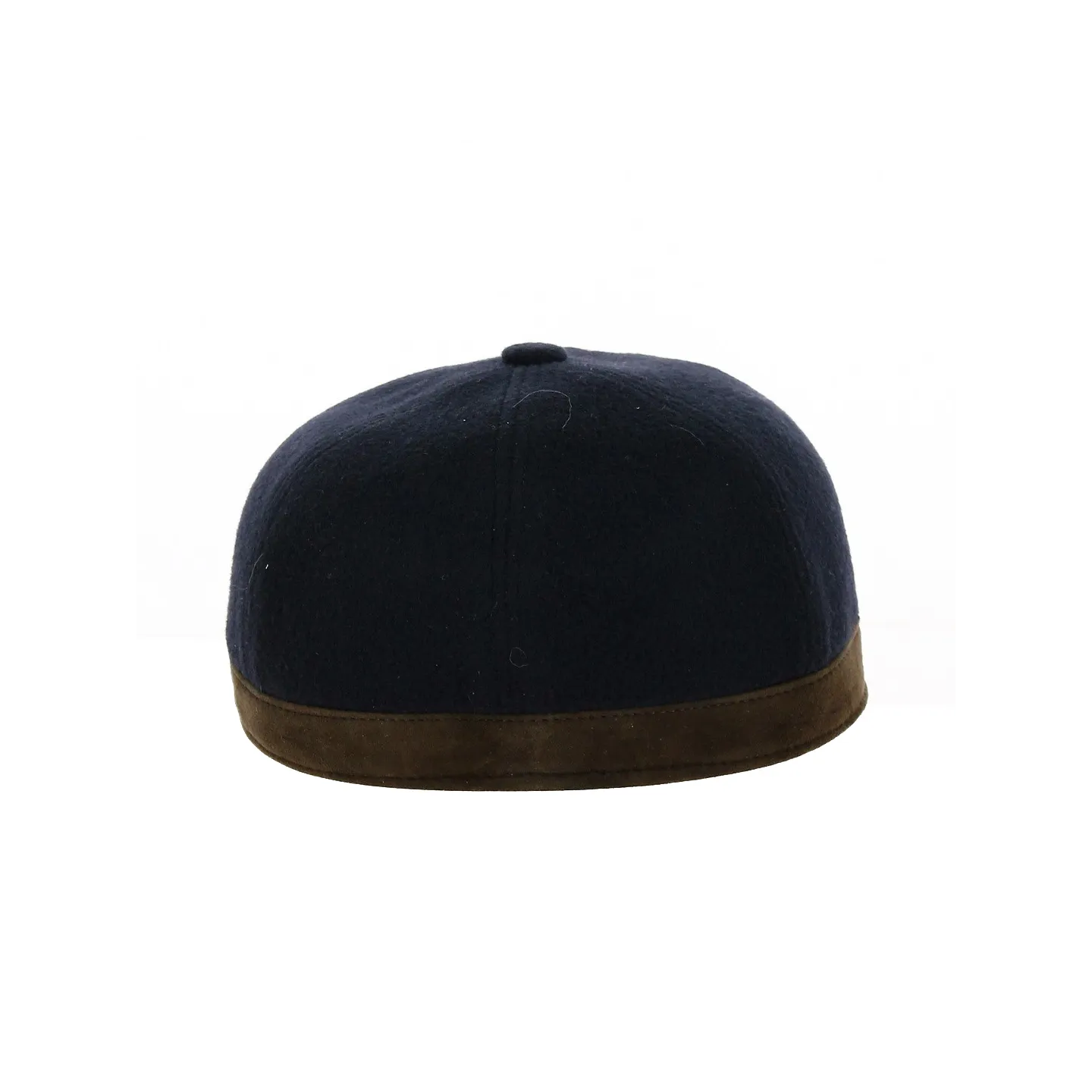 Casquette baseball Cache-oreilles Laine Marine - Alfonso d'este | Référence : 19149 | Chapellerie Traclet