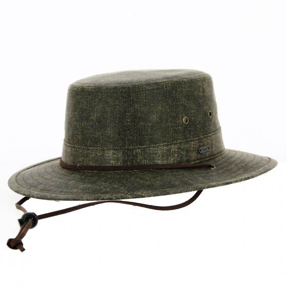 Brown Gilles Cotton Traveller Hat - Traclet