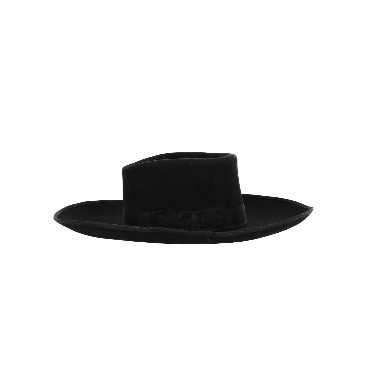 Chapeau Feutre Laine Large Bord Noir - Traclet Reference : 10617 | Chapellerie Traclet