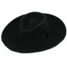 Chapeau Feutre Laine Large Bord Noir - Traclet Reference : 10617 | Chapellerie Traclet
