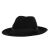 Chapeau Fedora Lincoln Feutre Poil Noir - Traclet Reference : 19162 | Chapellerie Traclet