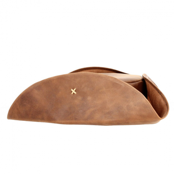 Jack Sparrow Leather Tricorn Hat - Traclet
