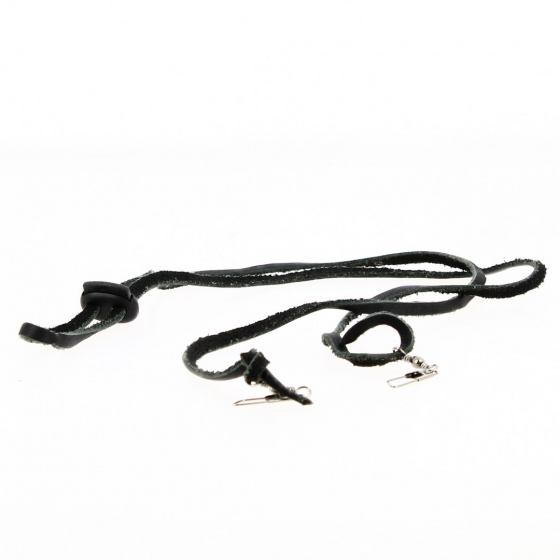 Leather Chin Strap With Hook For Hat - Traclet