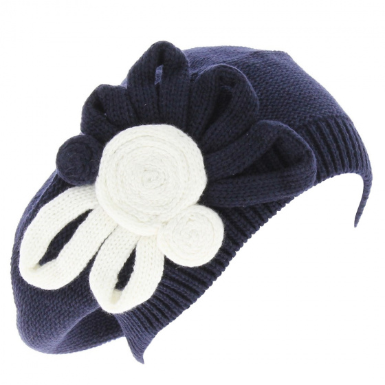 Leila Cotton Flower Beret - BeBeret