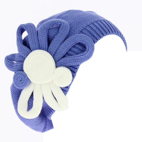 Leila Cotton Flower Beret - BeBeret