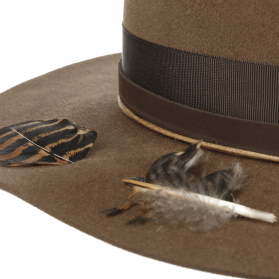 Chapeau Traveller Western Danios Feutre Poil Marron - Stetson