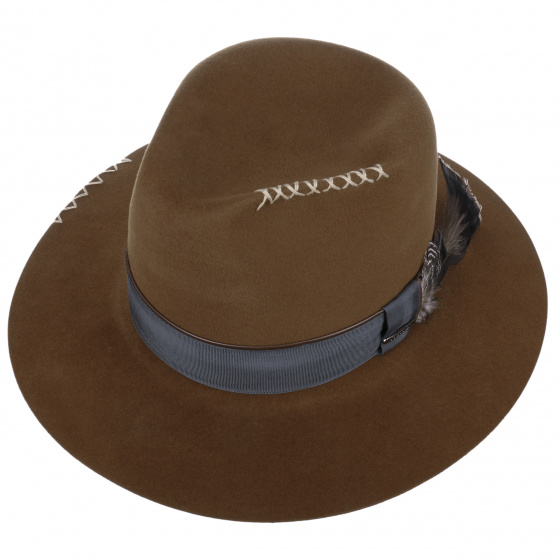 Chapeau Traveller Western Feutre Poil Marron - Stetson Chapeau Traveller Western Feutre Poil Marron - Stetson