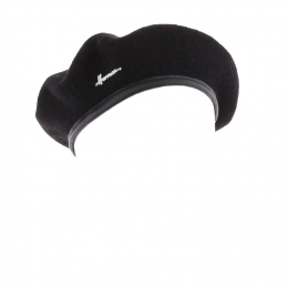 Black Wool Monty Beret - Herman