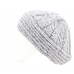 Baroni Angora & Wool Grey Beret - Traclet