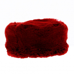 Courchevel Red Fur Hat - Traclet