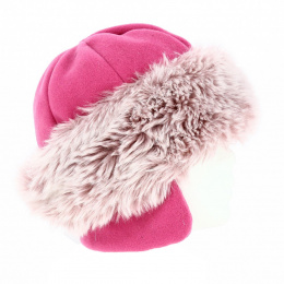 Pink Fur Chamonix Beanie - Traclet