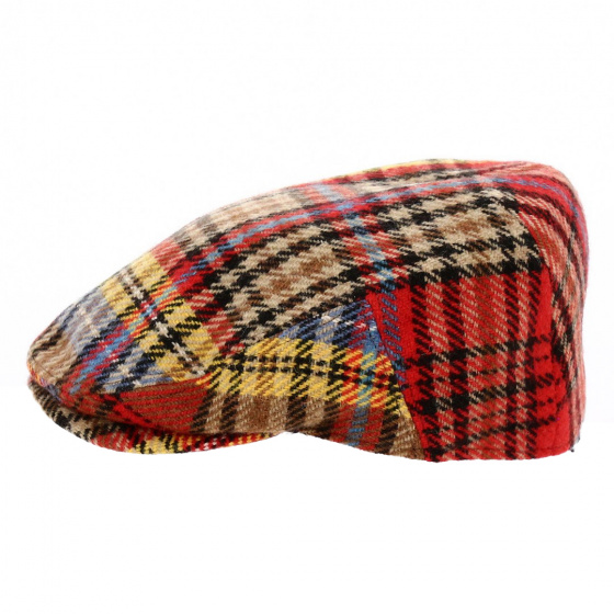 Casquette Justin Carreaux Rouge - Traclet Casquette Justin Carreaux Rouge - Traclet