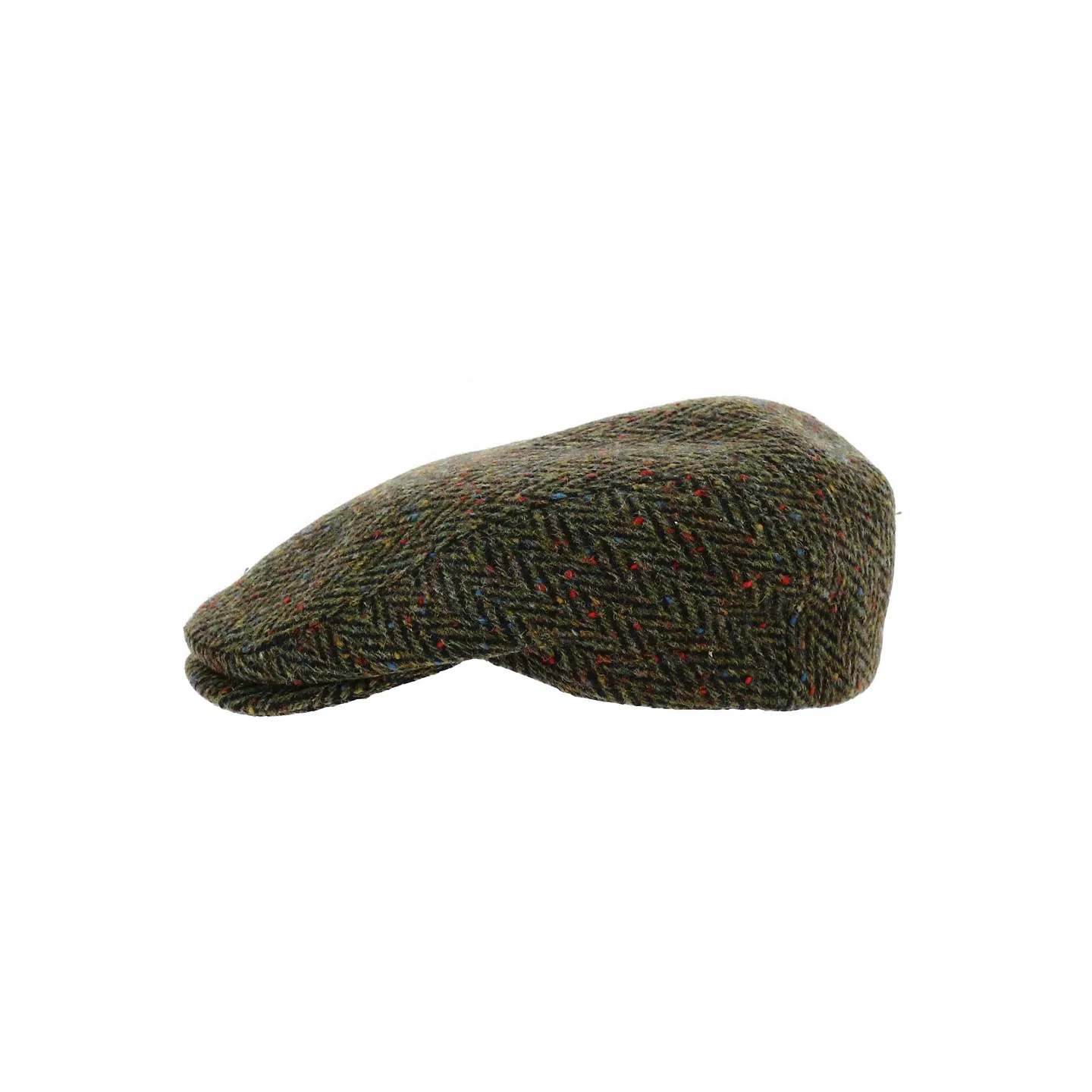 Casquette Plate Coventry Laine Chevrons Vert - Traclet Reference : 19178| Chapellerie Traclet