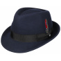 Stetson Elkader Navy Wool Trilby Hat