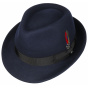 Stetson Elkader Navy Wool Trilby Hat