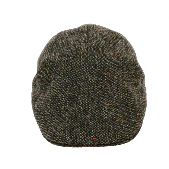 Red Plaid Wool Flat Cap - Traclet