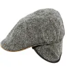 Casquette Plate Cache-Oreilles Laine Grise - Traclet Reference : 19191 | Chapellerie Traclet