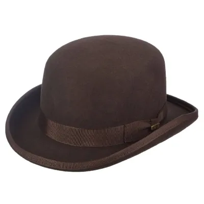 Chocolate Brown Wool Felt Bowler Hat - Traclet Reference: 19193 | Traclet Hatmakers