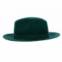 Fedora Hat Felt Wool Waterproof Green - Traclet