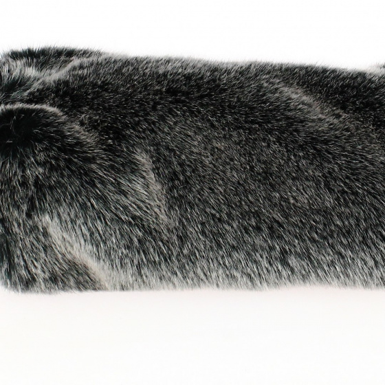 Lucia Gray Faux Fur Hand Muff - Traclet