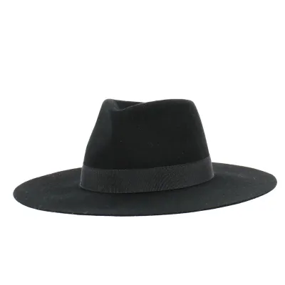 Traveller Hat Wool Felt Black - Traclet - Reference: 16735 | Traclet Hat Shop