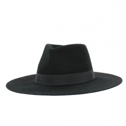 Traveller Ranger Hat Wool Felt Black - Traclet