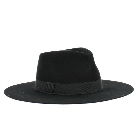 Chapeau Traveller Ranger Feutre Laine Noir - Traclet Chapeau Traveller Ranger Feutre Laine Noir - Traclet