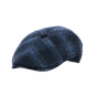 Tailor 8 rib cap Grey & Blue Wool- Traclet