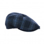 6-Panel Tailor Cap Wool Grey & Blue - Traclet