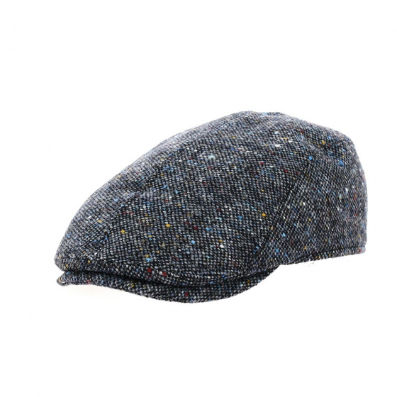 Jackson Rounded Cap Grey Tweed with Ear Flaps - Göttmann