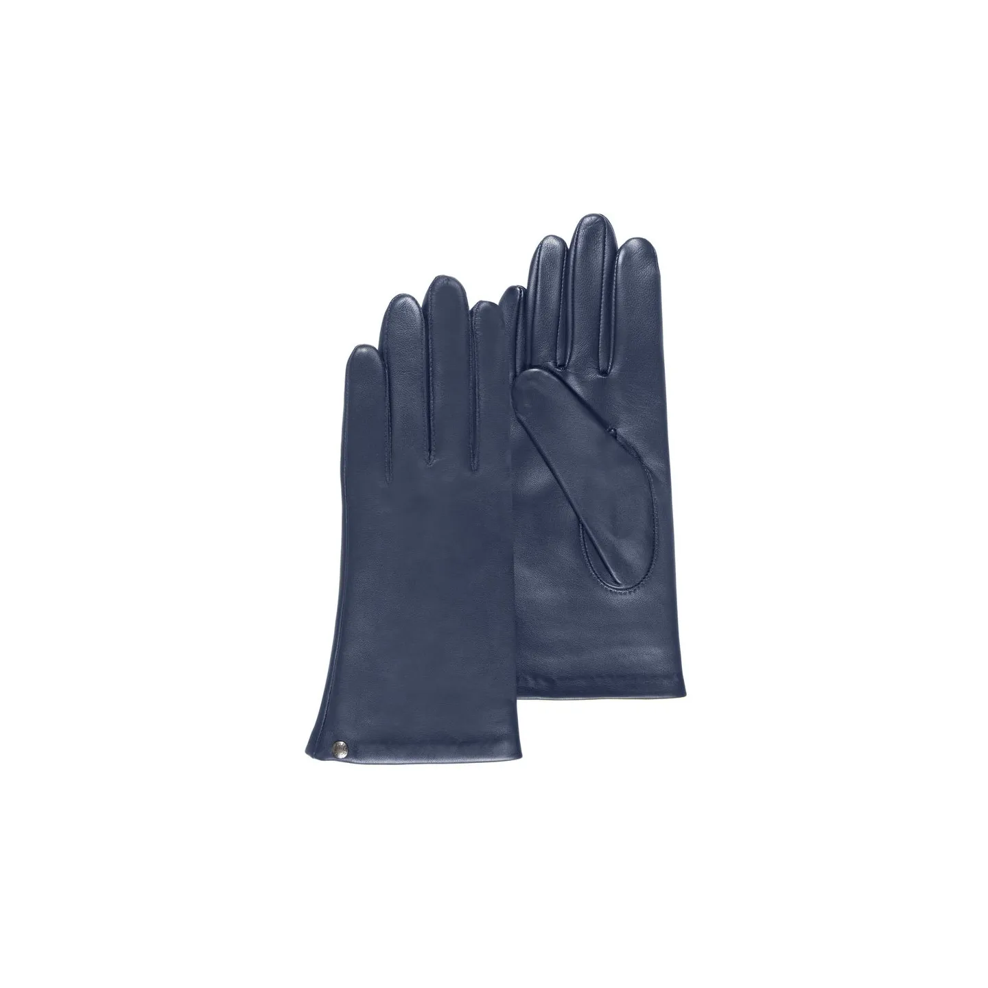 Women's Leather Gloves Silk Lined Navy - Isotoner Reference: 16997 | Chapellerie Traclet