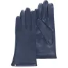 Women's Leather Gloves Silk Lined Navy - Isotoner Reference: 16997 | Chapellerie Traclet